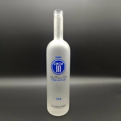 Gravatura/Frost/Decal/Spray bottiglia di vetro 750 ml/1000 ml per vodka whisky brandy rum gin