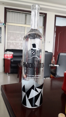 Gravatura/Frost/Decal/Spray bottiglia di vetro 750 ml/1000 ml per vodka whisky brandy rum gin