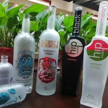 500ml 750ml 1000ml Super Flint Glass Bottle per Vodka Industriale Whisky Rum Gin Liquor