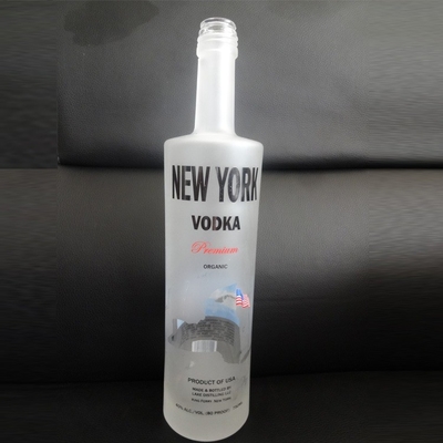 500ml 750ml 1000ml Super Flint Glass Bottle per Vodka Industriale Whisky Rum Gin Liquor