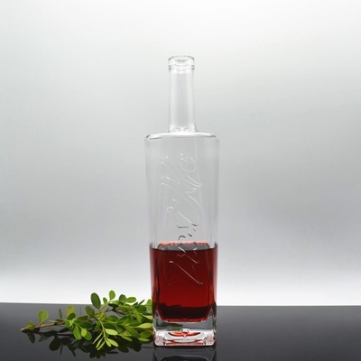 500ml 750ml Super Flint Glass White Spirits Liquor Bottle Perfetto per Vodka Brandy Rum