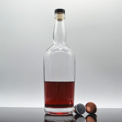 500ml 750ml Super Flint Glass White Spirits Liquor Bottle Perfetto per Vodka Brandy Rum