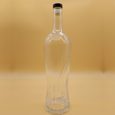 Decal Logo personalizzato 350ml 500ml 700ml 750ml 1000ml bottiglia di vetro per rum vodka whisky gin