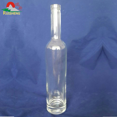 Materiale di vetro a pietra alta 750 ml Bottiglia di vino in vetro a forma di cilindro per liquori
