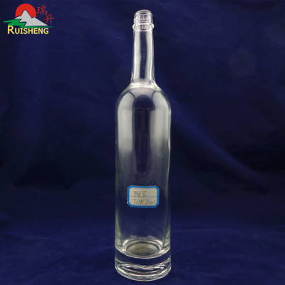 Materiale di vetro a pietra alta 750 ml Bottiglia di vino in vetro a forma di cilindro per liquori