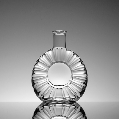 Bottiglia di vetro di vino spiritoso 750 ml 700 ml trasparente a sughero con materiale di vetro Super Flint
