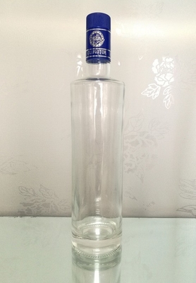 Super Flint Glass Vodka Spirits Bottiglia in vetro con tappo Guala e prodotto con logo in incisione