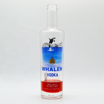 375ml 500ml 700ml 750ml Bottiglia di vodka decorativa personalizzata con tappi di sughero da OEM/ODM