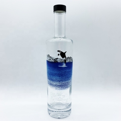 375ml 500ml 700ml 750ml Bottiglia di vodka decorativa personalizzata con tappi di sughero da OEM/ODM