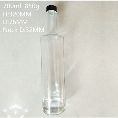 375 ml 200 ml 100 ml Bottiglia di vetro Gin Whisky Wine Vodka Spirits Bottiglia di vetro con sughero