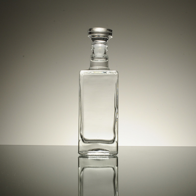 Manipolazione della superficie del ghiaccio Bottiglia di vetro quadrata francese con 700 ml 500 ml / 250 ml Capacità