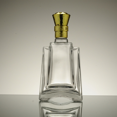 Manipolazione della superficie del ghiaccio Bottiglia di vetro quadrata francese con 700 ml 500 ml / 250 ml Capacità