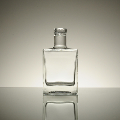 Manipolazione della superficie del ghiaccio Bottiglia di vetro quadrata francese con 700 ml 500 ml / 250 ml Capacità