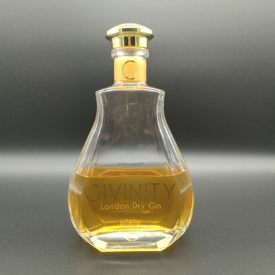 750 ml di bottiglie di liquore Super Flint vuote e chiare con peso/altezza personalizzato