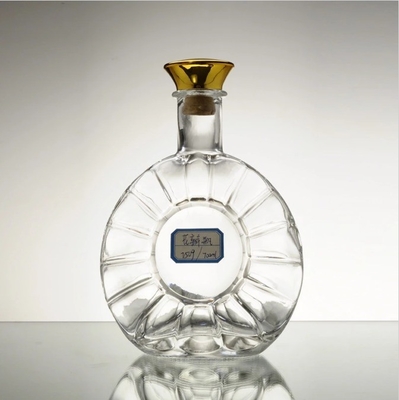 Bottiglie di vetro a forma di chitarra da 750 ml per brandy, vodka, vino, colorate e durevoli