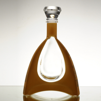 Disegno su misura quadrato in forma di animale 500 ml 750 ml bottiglia di vetro per brandy whisky vodka