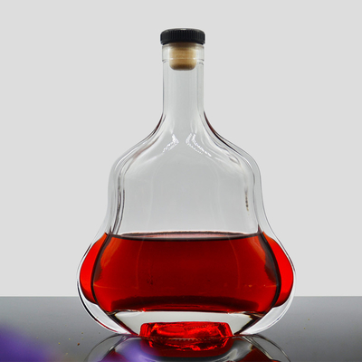 Disegno su misura quadrato in forma di animale 500 ml 750 ml bottiglia di vetro per brandy whisky vodka