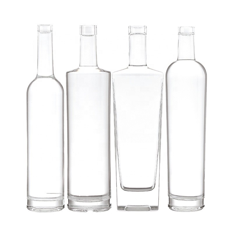 Materiale di base di vetro Super Flint 700 ml vetro chiaro whisky vodka bottiglia di vino per l' alcol