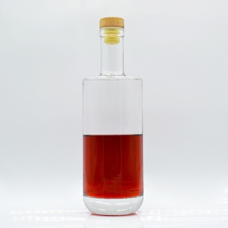 Bottiglie di whisky alcolica di sughero con cilindro di pietra extra bottiglia di vetro 750 ml