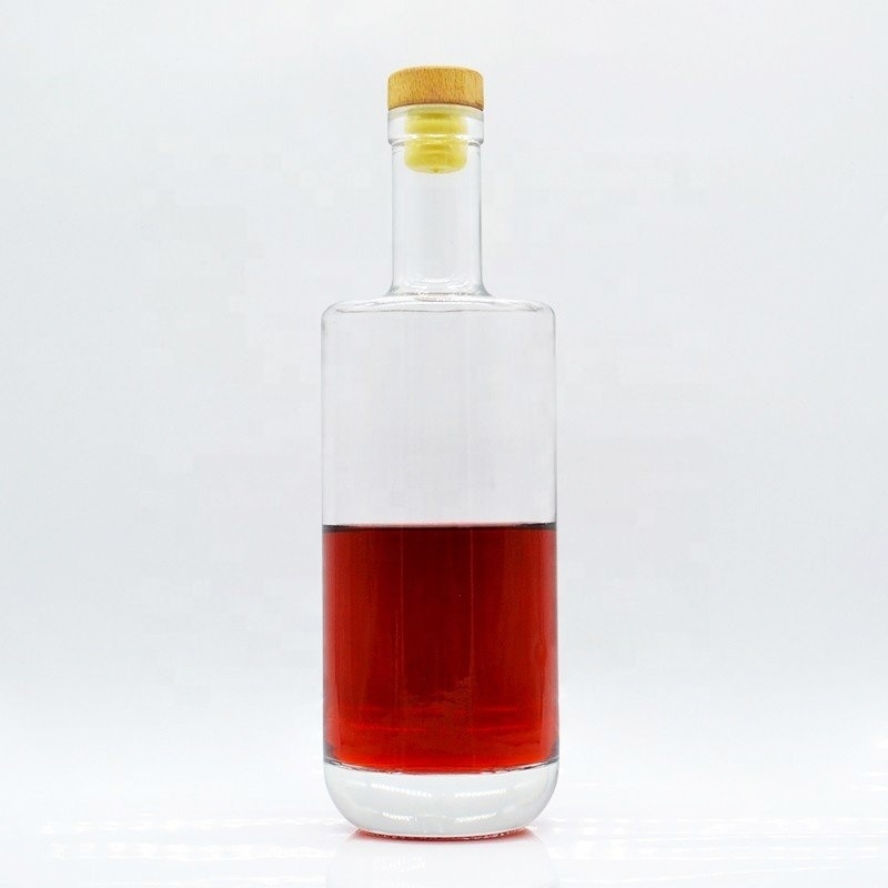 500 ml 750 ml bottiglia di vetro trasparente a misura per whisky brandy tequila gin vodka