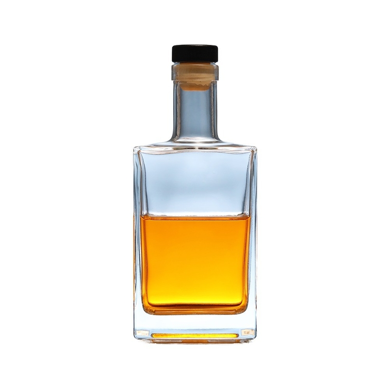 Logo personalizzato Bottiglia di whisky in vetro da 500 ml per vodka gin vino di frutta Decal Mountain