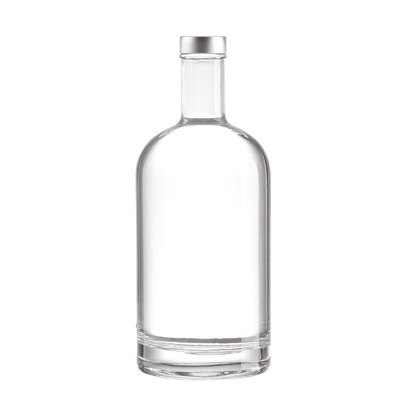 Bottiglia di sughero rotonda su misura per tequila liquore whisky 1L 750ml 700ml 500ml 34oz capacità
