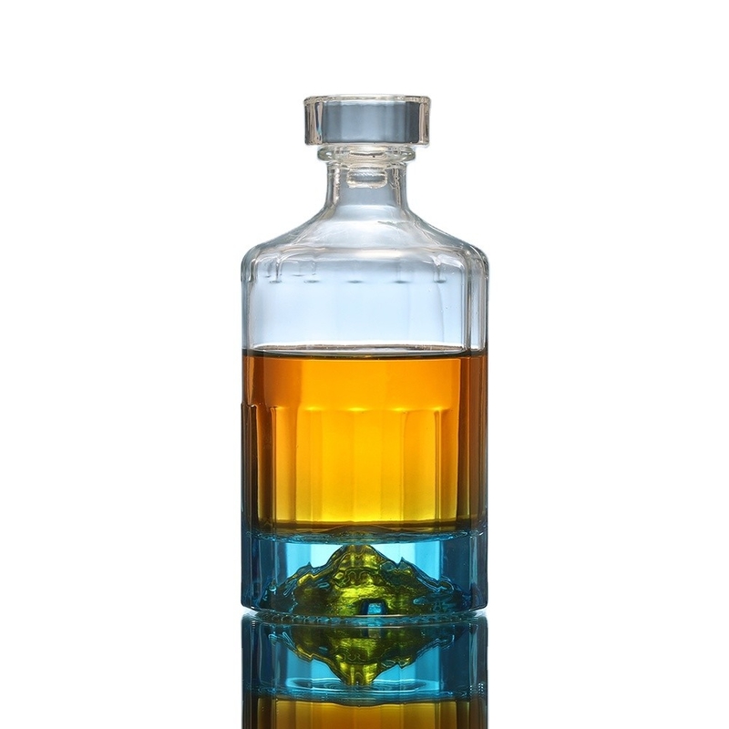 Bottiglie di vetro di vino di lusso da 500 ml a 750 ml con materiale Super Flint e tappo di sughero