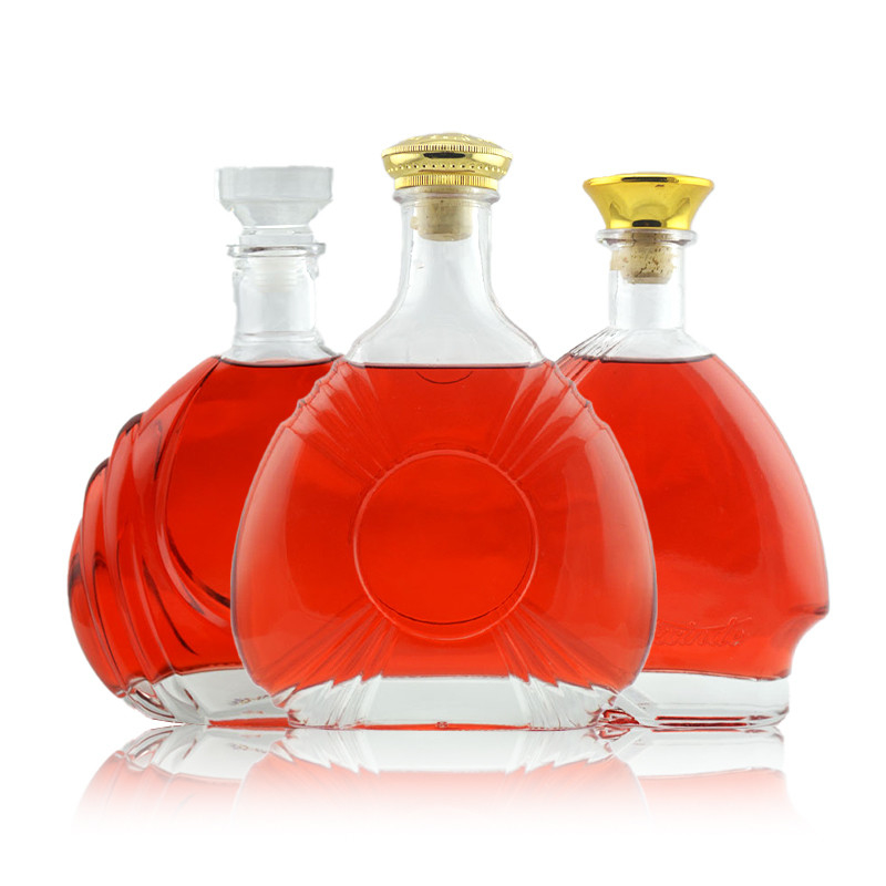250 ml Red Label Gold Spray Painting Brandy Liquor Tequila Vodka Bottiglia con tappo metallico
