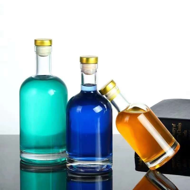 375 ml 500 ml 700 ml 750 ml 1000 ml Bottiglie di vetro trasparenti vuote per liquori