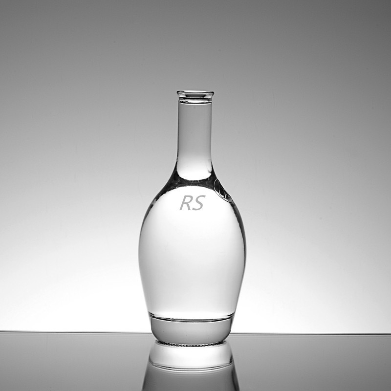 Manipolazione della superficie di Decal 750 ml Bottiglie di vetro trasparenti alte per vino Limoncello liquore