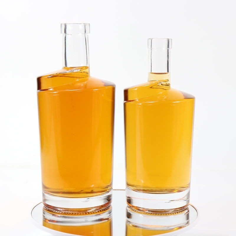 Vaso vuoto rum Gin Whisky Vodka Super Flint Bottiglie Migliori per Rum 500ml 750ml Capacità