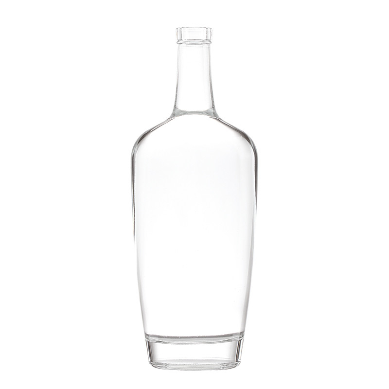 Bottiglia vuota di vetro Super Flint per olio Blu Quadrato Whisky 1000ml Bottiglia 375ml Bottiglia di vino