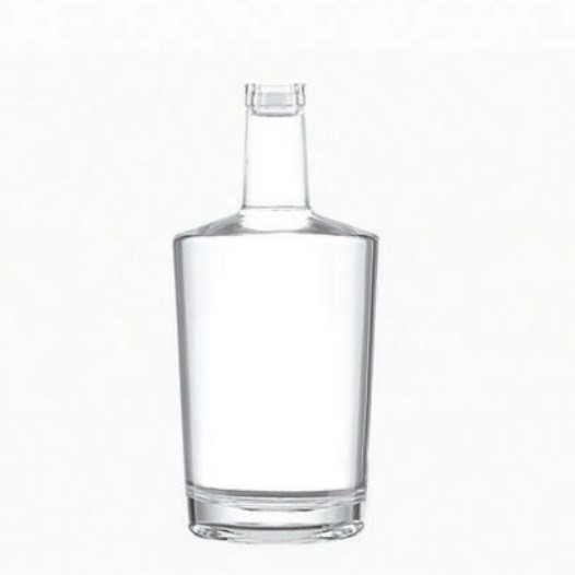 Super Flint Glass 750 ml Bottiglia per Brandy Rum Vodka in imballaggio e materiale nero