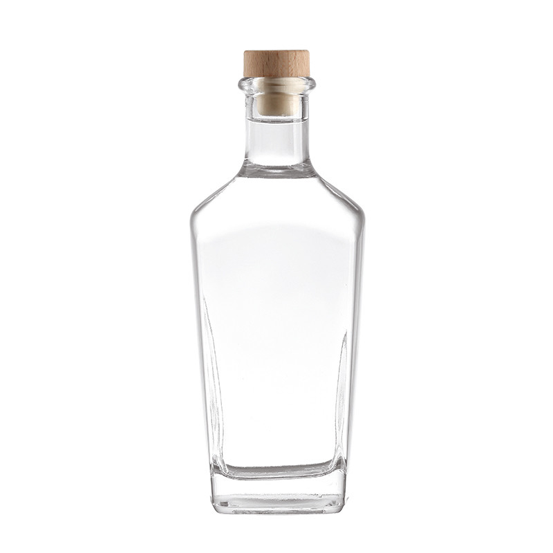 Tappo a vite / tenuta di sughero Tipo 750 ml Bottiglia di liquore di vetro con superficie di trattamento di stampo a caldo