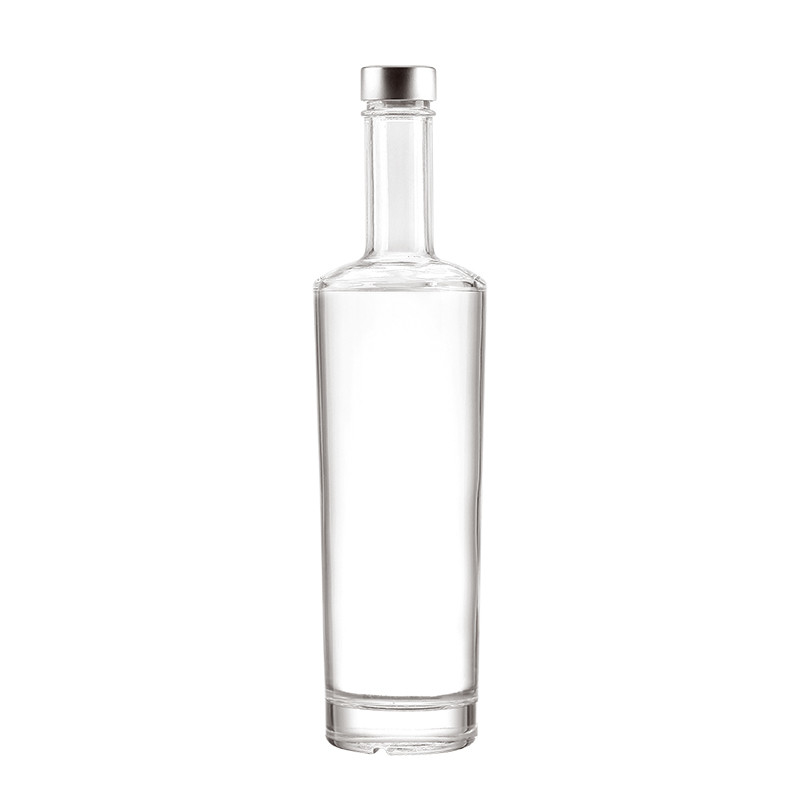 Forma personalizzata Colletto di vetro Super Flint 250ml Salsa calda 500ml Vodka 700ml Bottiglie di liquore di vetro