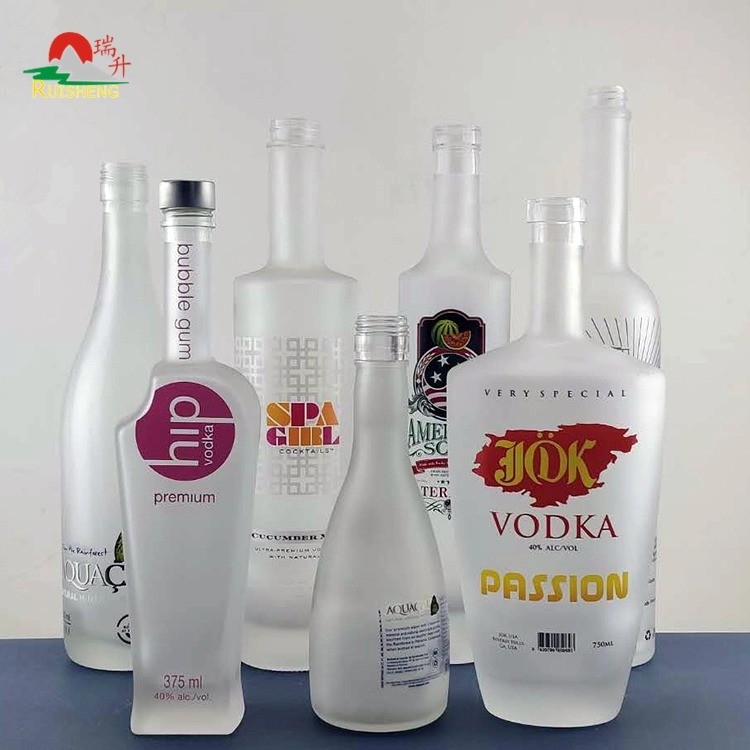 Vetro di cristallo per uso personale Tequila ghiacciata vuota 700 ml Bottiglia per liquori Whiskey Vodka 750 ml
