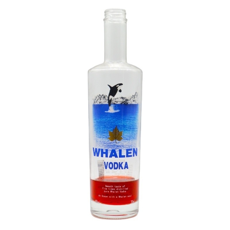 Super Flint ghiacciato 700ml Bottiglie vuote per vino Decal Logo 750ml Bottiglia di vetro di vodka