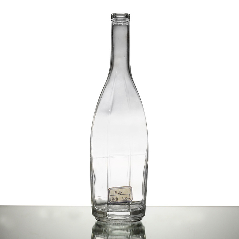 Materiale del collare Materiale di vetro Super Flint Bottiglia di vetro da 4,5 litri per vodka gin whisky