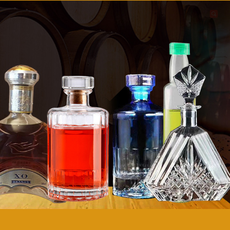Bottiglie di vetro 500 ml 750 ml Gin vuoto chiaro Vino Whiskey Brandy Vodka con certificato SGS