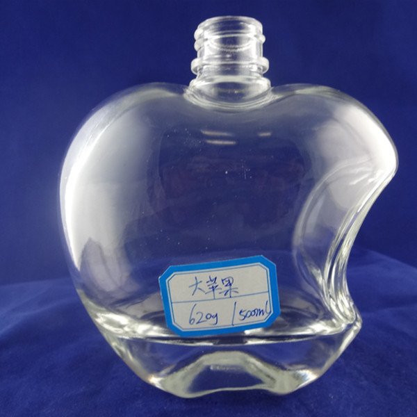 Bottiglia di vetro di sidro di mele 100 ml 300 ml con manipolazione superficiale Decal e sigillamento a sughero