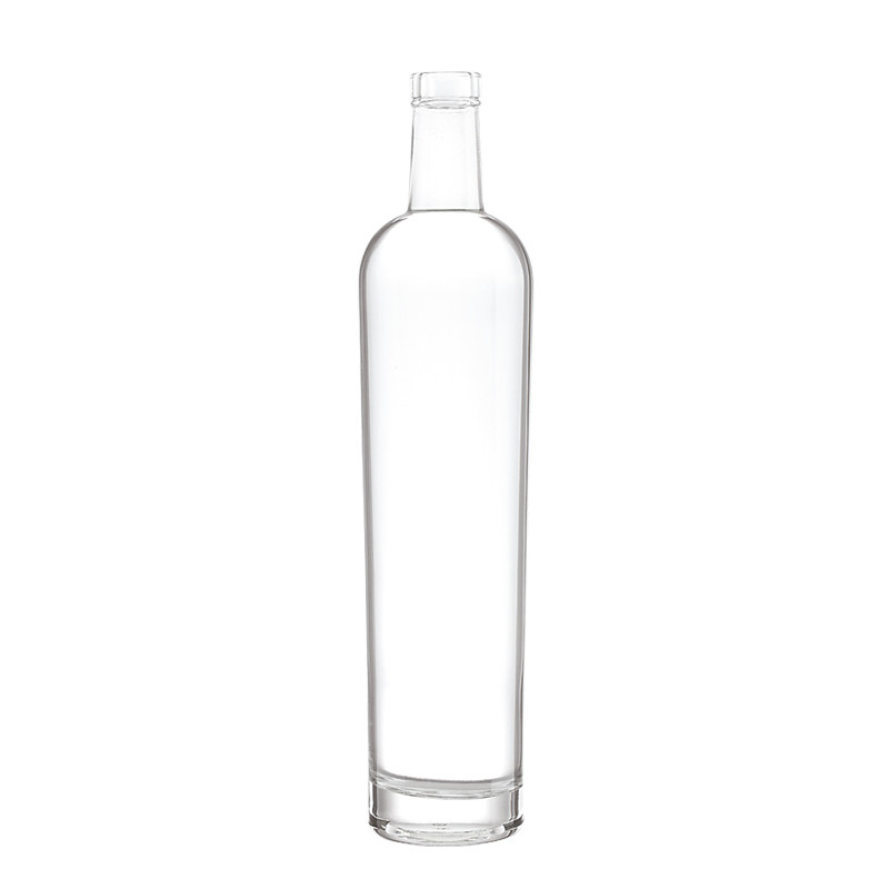 Bottiglia in vetro di whisky liquore di vino in materiale super-frittato con colore bianco chiaro 375ml