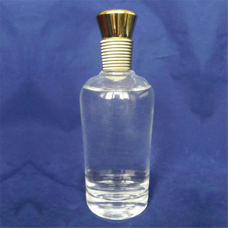 Campione gratuito 500 ml 750 ml Bottiglia di liquore rotonda in vetro con sigillo a sughero