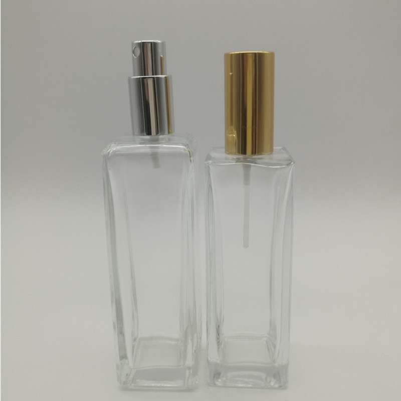 30 ml 50 ml 100 ml Spray Cristallo vuoto di vetro Bottiglie di profumo di lusso Logo Decal o stampa