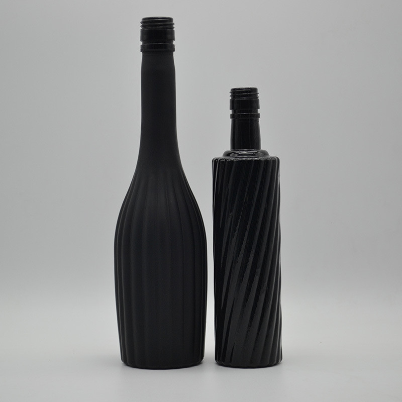 Bottiglia di vino di vetro ghiacciato personalizzata da 375ml a 750ml con pagamento T/T e altre funzionalità