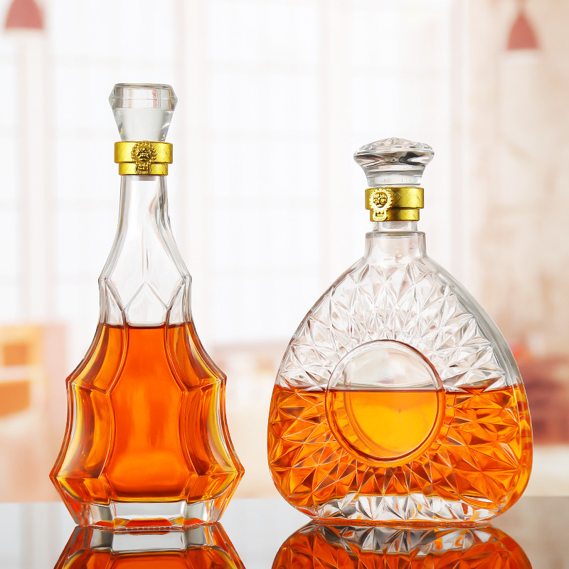 750 ml di vetro bianco di forma unica bottiglia di vino di ciliegio per liquori in Europa