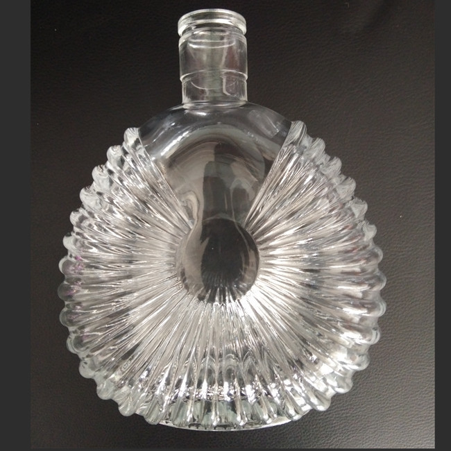Bottiglie di vetro a forma di chitarra da 750 ml per brandy, vodka, vino, colorate e durevoli